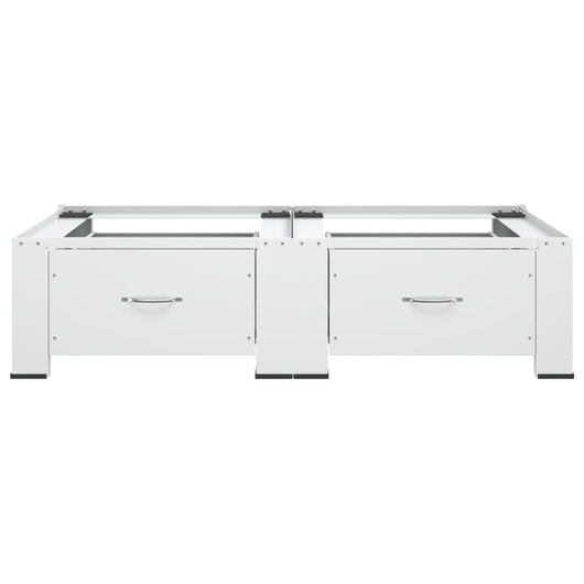 Supporto Doppio Lavatrice e Asciugatrice con Cassetti Bianco 51195