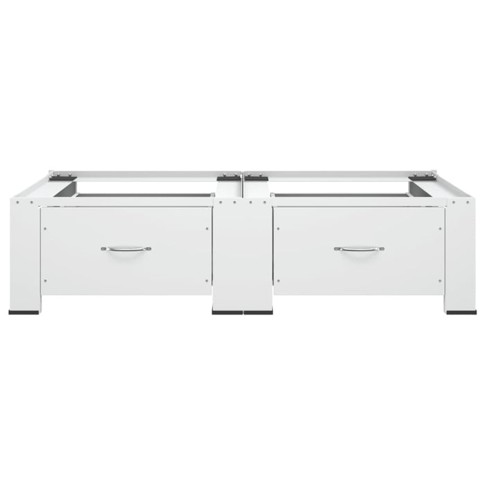 Supporto Doppio Lavatrice e Asciugatrice con Cassetti Bianco 51195