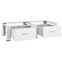 Supporto Doppio Lavatrice e Asciugatrice con Cassetti Bianco 51195