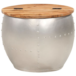 Tavolino da Caffè 53x43 cm in Legno Massello di Acacia 287485