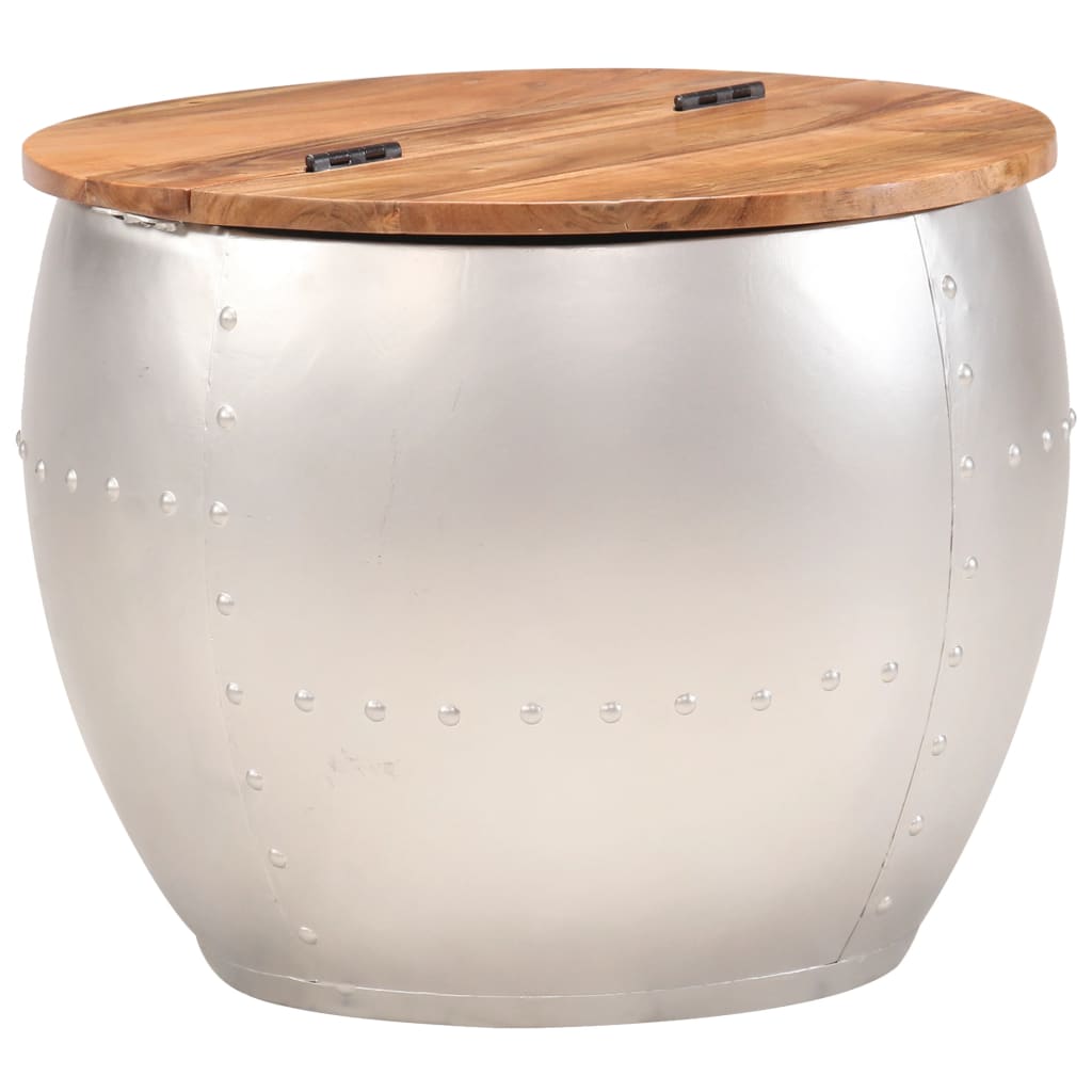 Tavolino da Caffè 53x43 cm in Legno Massello di Acacia 287485