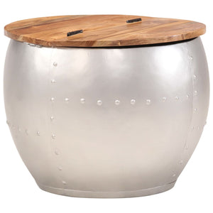 Tavolino da Caffè 53x43 cm in Legno Massello di Acacia 287485