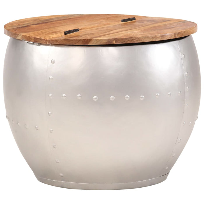 Tavolino da Caffè 53x43 cm in Legno Massello di Acacia 287485