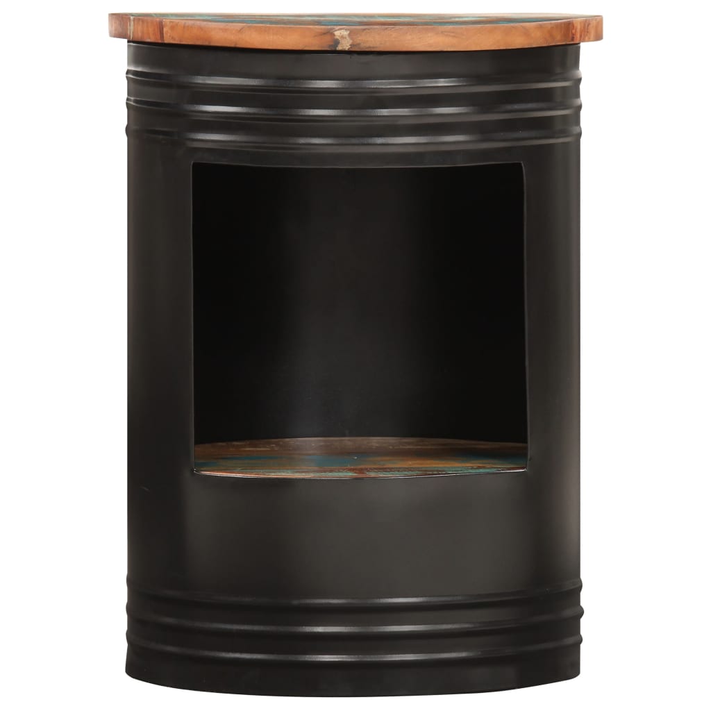 Tavolino da CaffÃ¨ 43x55 cm in Legno Massello di Recupero cod mxl 22742