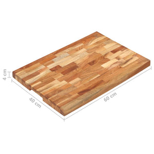 Tagliere 60x40x4 cm in Legno Massello di Acacia 286570