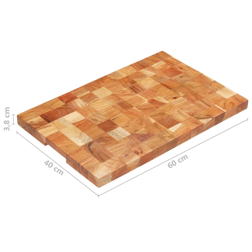 Tagliere 60x40x3,8 cm in Legno Massello di Acacia 286573