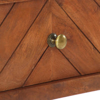 Comodino 40x40x50 cm in Legno Massello di Acacia cod mxl 30205