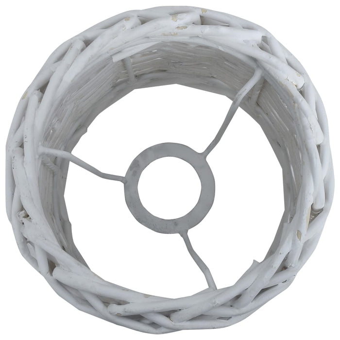 vidaXL Paralume in Vimini 25x17 cm Bianco