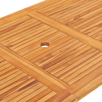 Tavolo da Giardino Pieghevole 160x80x75 cm in Massello di Teak 48998