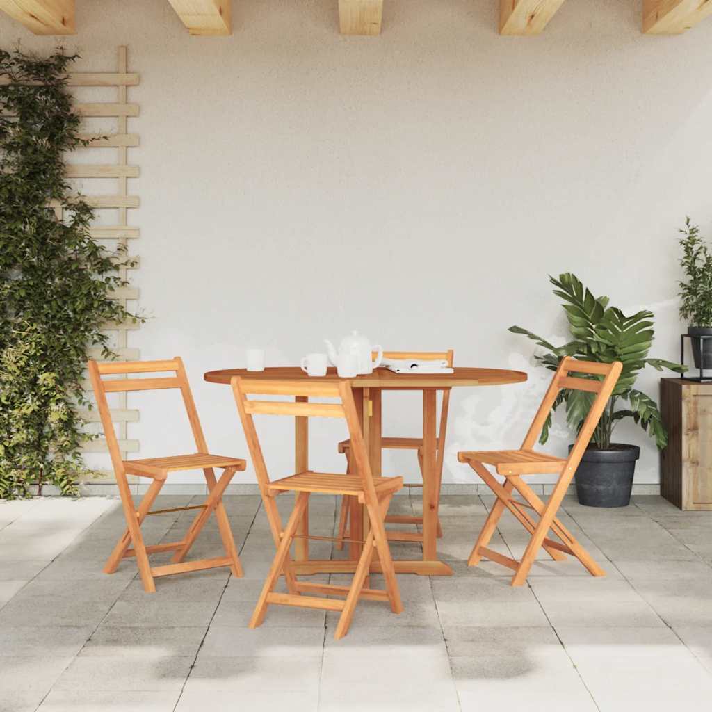 Tavolo Pieghevole a Farfalla 120x70x75 cm in Massello di Teak 49002