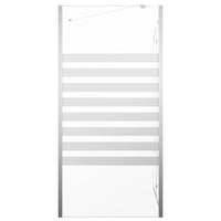 Cabina da Bagno 120x68x130 cm in Vetro Temperato a Righe cod mxl 53755