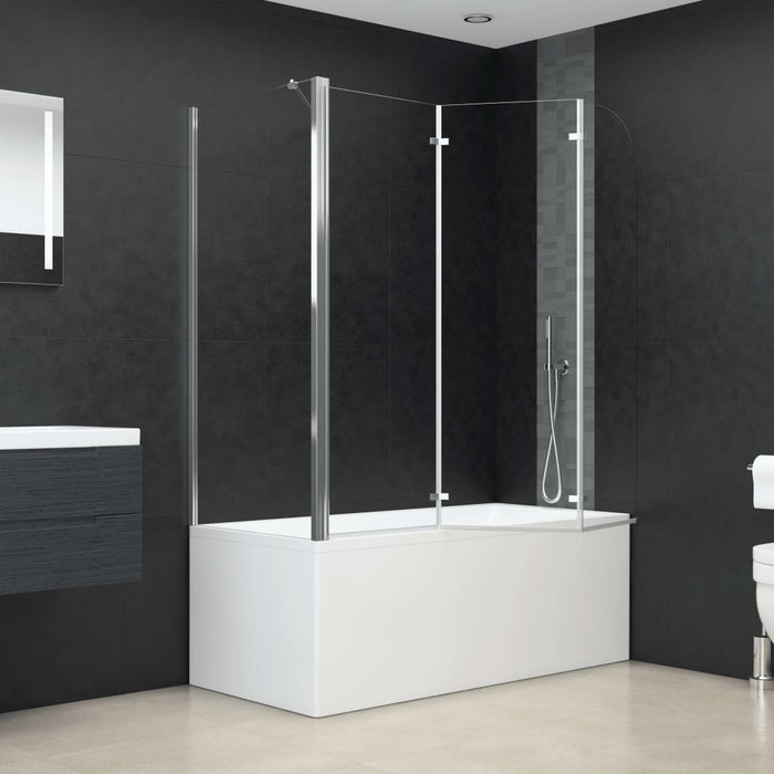 Cabina da Bagno 120x69x130 cm in Vetro Temperato Trasparente 146227