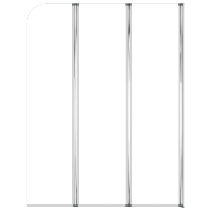 Cabine da Bagno 2 pz 104x130 cm in Vetro Temperato Trasparente 146228