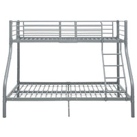 Letto a Castello Grigio in Metallo 140x200 cm/90x200 cm cod mxl 52637