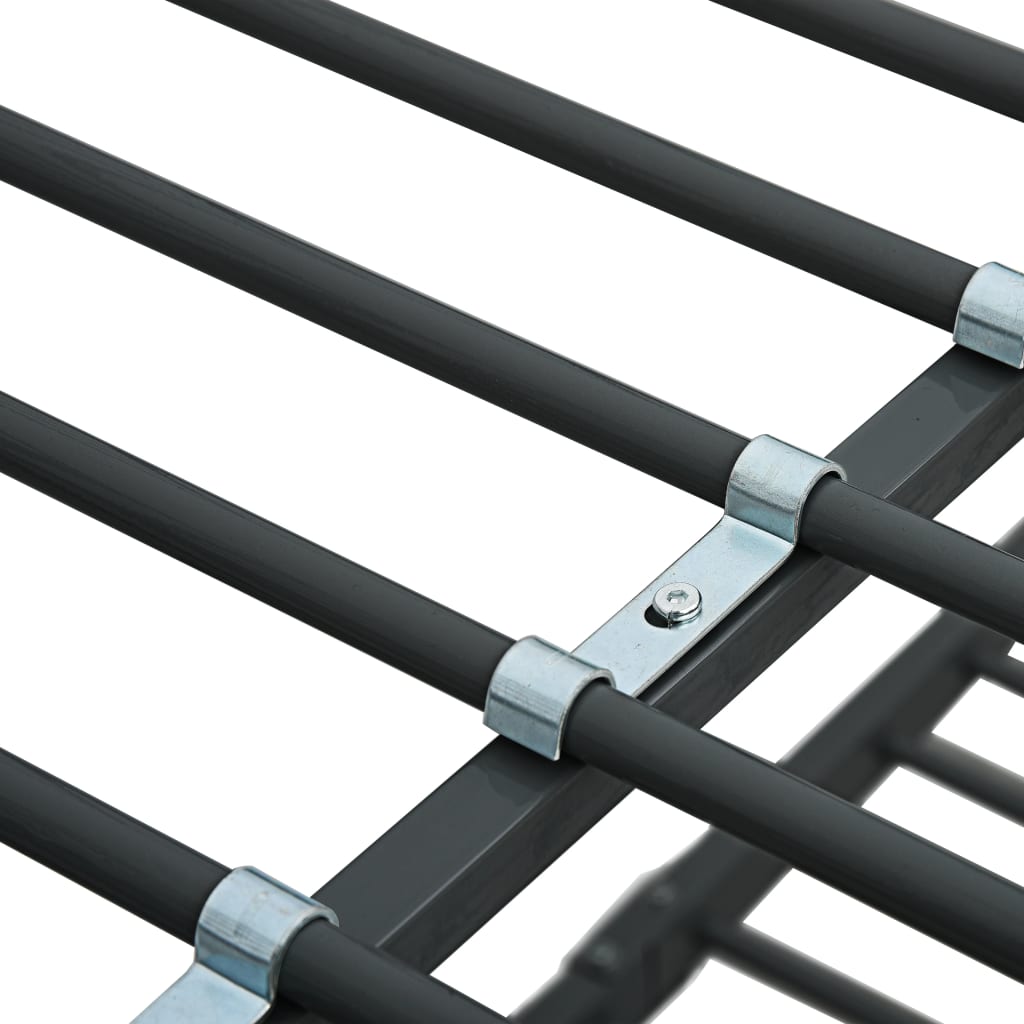 Letto a Castello Nero in Metallo 140x200 cm/90x200 cm cod mxl 63896