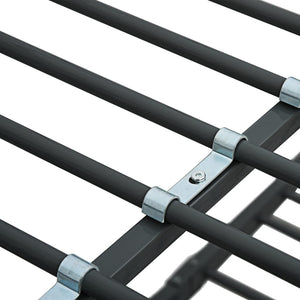 Letto a Castello Nero in Metallo 140x200 cm/90x200 cm cod mxl 63896