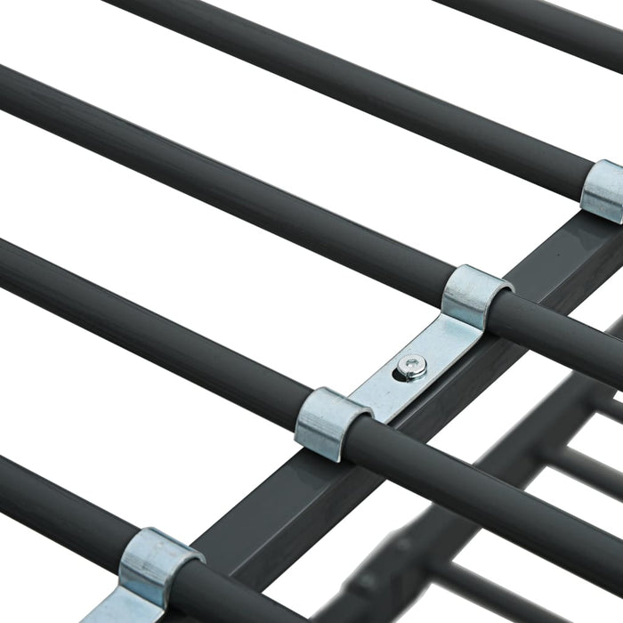 Letto a Castello Nero in Metallo 140x200 cm/90x200 cm cod mxl 63896