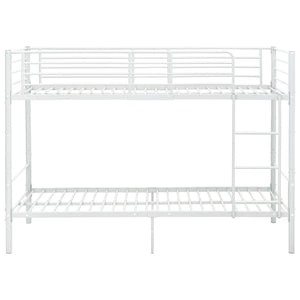 Letto a Castello Bianco in Metallo 90x200 cm cod mxl 64710