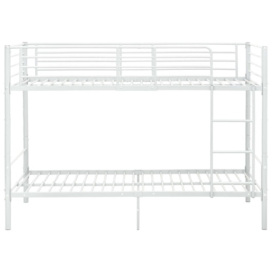 Letto a Castello Bianco in Metallo 90x200 cm 287909