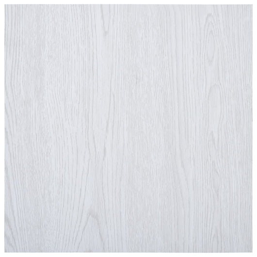 Listoni per Pavimenti Autoadesivi in PVC 5,11 mÂ² Bianchi  cod mxl 51969