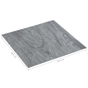 Listoni per Pavimenti Autoadesivi 5,11 mÂ² in PVC Grigio Chiaro cod mxl 47915