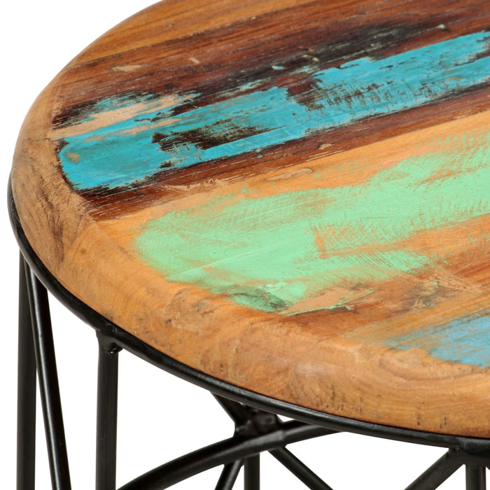 Tavolini da Salotto 2 pz in Legno Massello di Recupero 286578