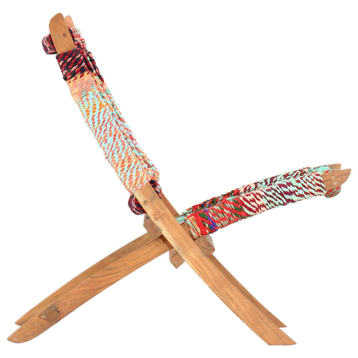 Sedia Chindi Pieghevole Multicolore in Tessuto cod mxl 8712