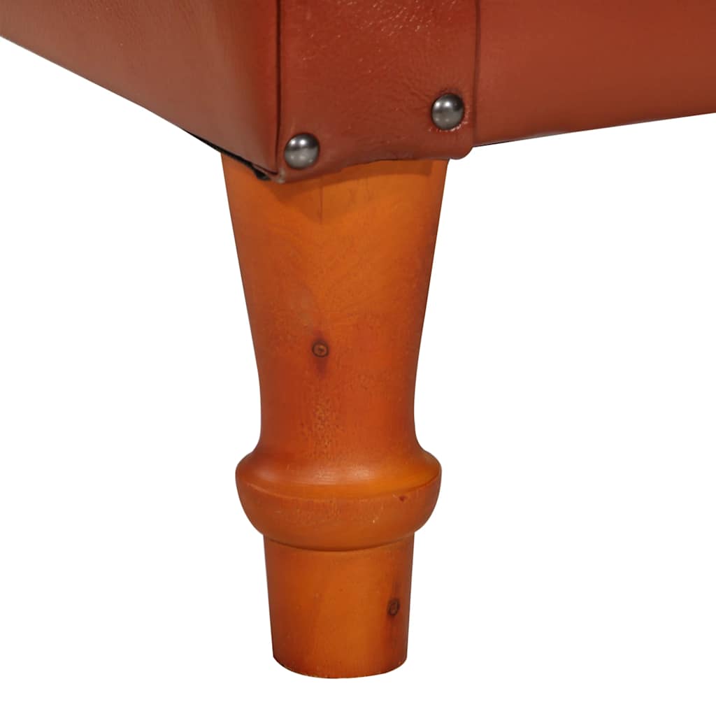 Poltrona a Pozzetto Marrone in Vera Pelle di Capra cod mxl 18672