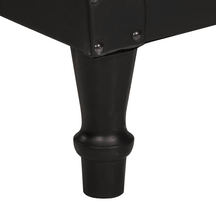 Poltrona a Pozzetto Nera in Vera Pelle di Capra 286617