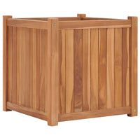 Fioriera rialzata per aiuola giardino terrazza 50 x 50 x 50 cm legno massello di teak marrone 02_0039232