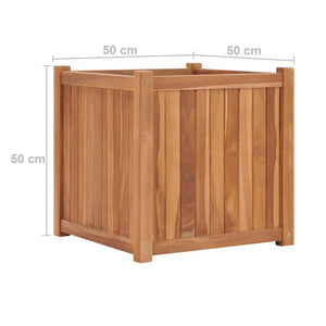 Letto Rialzato 50x50x50 cm in Legno Massello di Teak 48966