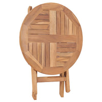 Tavolo da Giardino Pieghevole 45 cm in Legno Massello di Teak 48976