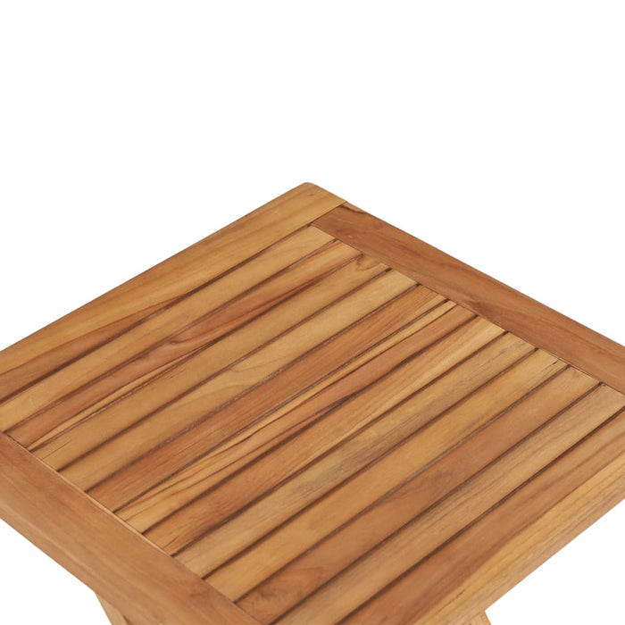 Tavolo da Giardino Pieghevole 45x45x45 cm in Legno di Teak 48977