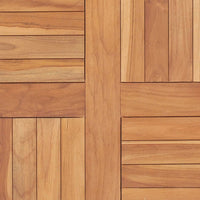 Piano del Tavolo in Legno Massello di Teak 60x60x2,5 cm