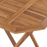 Tavolo da Giardino Pieghevole 60x60x75 cm in Massello di Teak 48995