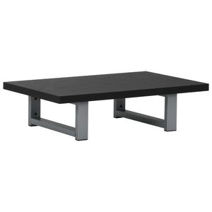 Set Mobili da Bagno 2 pz Ceramica Nero 279335