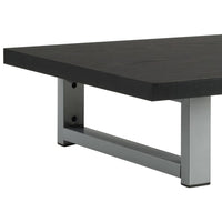 Set Mobili da Bagno 2 pz Ceramica Nero 279336