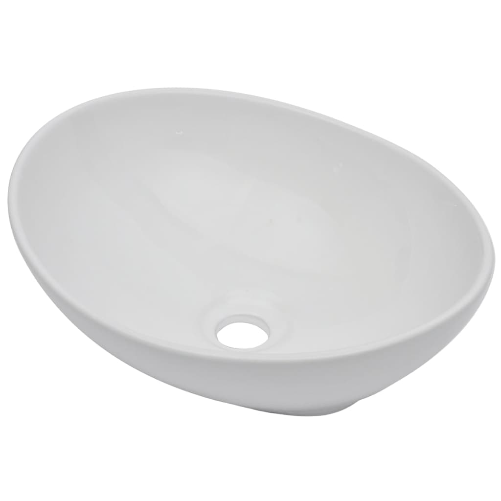 Set Mobili da Bagno 2 pz Ceramica Bianco 279339