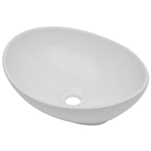 Set Mobili da Bagno 2 pz Ceramica Bianco 279339