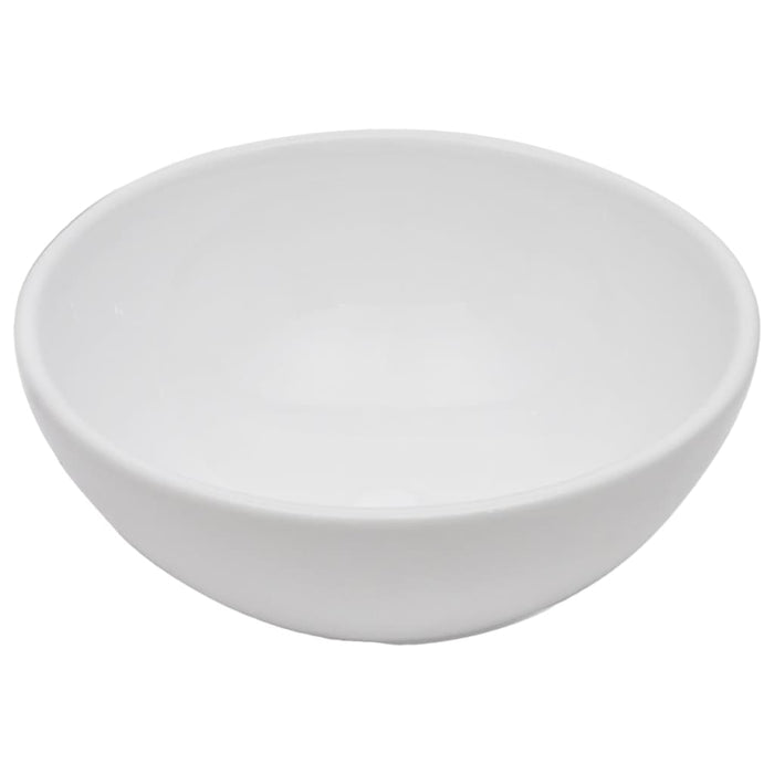 Set Mobili da Bagno 2 pz Ceramica Bianco 279341