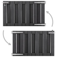 Cancello da Giardino in WPC 100x60 cm Grigio 49081