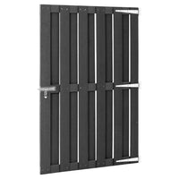 Cancello da Giardino in WPC 100x150 cm Grigio 49085