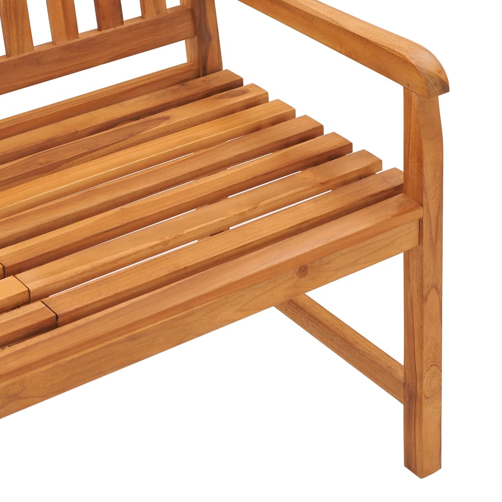Panca Giardino 3 Posti con Tavolino 150 cm Legno Massello Teak