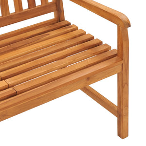 Panca Giardino 3 Posti con Tavolino 150 cm Legno Massello Teak
