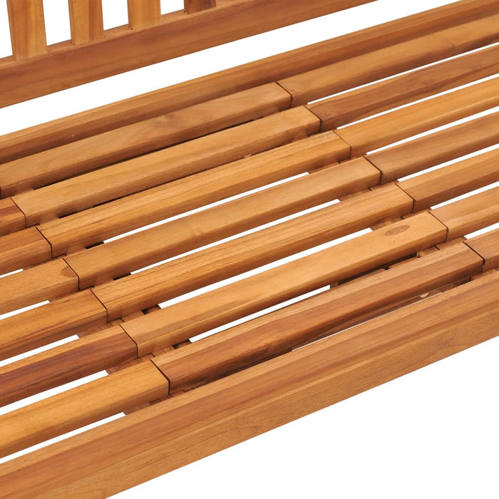 Panca Giardino 3 Posti con Tavolino 150 cm Legno Massello Teak