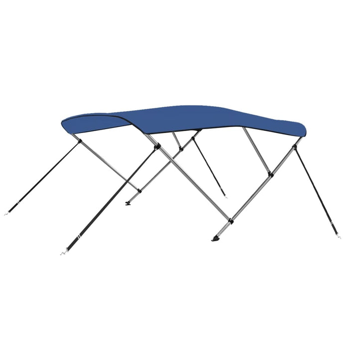 Bimini di Prua con Tendalino a 3 Archi Blu 183x196x137 cm cod mxl 69690