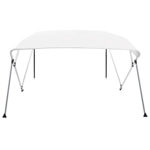 Bimini di Prua con Tendalino a 4 Archi Bianco 243x196x137 cm cod mxl 71558