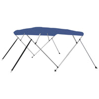 Bimini di Prua con Tendalino a 4 Archi Blu 243x180x137 cmcod mxl 130955