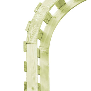 Pergolato da Giardino 130x60x230cm Legno di Pino Impregnato 49040