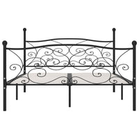 Giroletto con Doghe Nero in Metallo 200x200 cm 284460